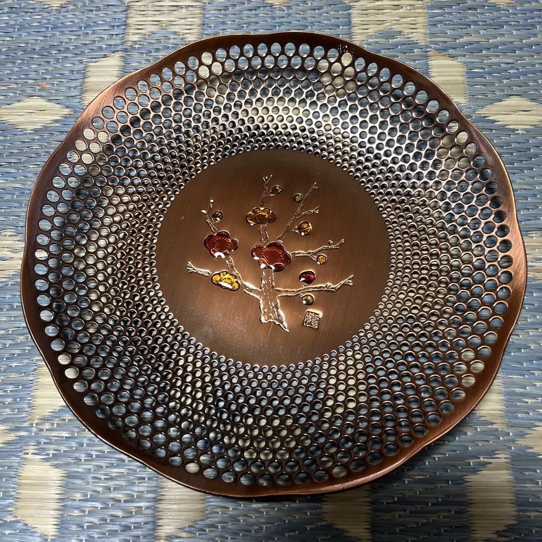 Amazon.co.jp: 玉利久 盛皿 茶托セット 茶道具 銅古美仕上 樹脂入銅 Amazon.co.jp: 玉利久 盛皿 茶托セット 茶道具 銅古美仕上 樹脂入銅